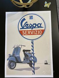 POSTER VESPA PIAGGIO A3 NUOVO STUPENDO