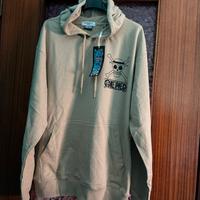 Op felpa di one piece beige di luffy