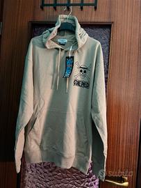 Op felpa di one piece beige di luffy