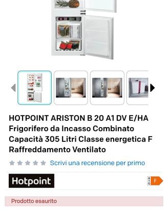 Frigo da incasso Hotpoint Ariston 