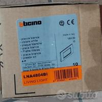 10pz. LNA4804BI placche bianche living bticino 