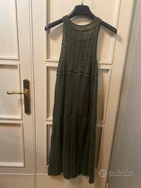 Vestito Lungo/Midi in Maglia Traforata