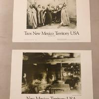 2 Poster “ Taos New Mexico Territory Usa” 1988
