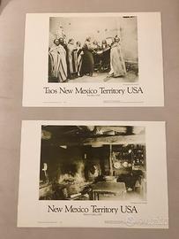 2 Poster “ Taos New Mexico Territory Usa” 1988