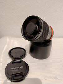 Obiettivo tele SAMYANG 300mm f. 6.3 NUOVO