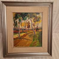 Dipinto paesaggio olio su tela