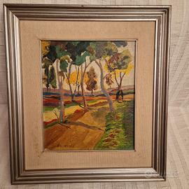 Dipinto paesaggio olio su tela