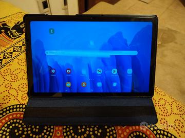 Samsung Galaxy Tab A7 con cover e vetro temperato