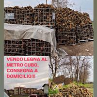 legna al metro cubo, consegna a domicilio