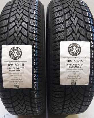 2 GOMME 185 60 15 DUNLOP A55854