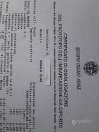 Certificati RINA x navigazione a 12 miglia