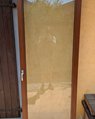 Serramento Portafinestra in legno 905x2205mm