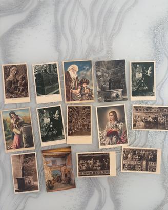 Lotto 14 Cartoline D'Epoca Arte Sacra