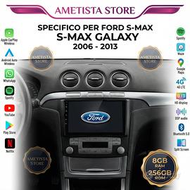 Car Tablet Android 8+256Gb Per Ford S-Max Galaxy
