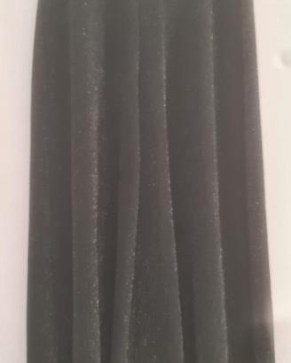 Pantaloni glitter gamba larga