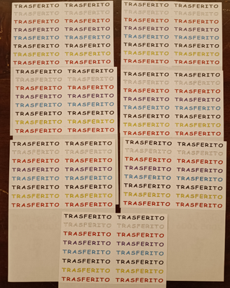 Adesivi "Trasferito" Calciatori Panini 2005/06
