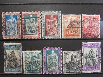 Serie francobolli 1928 con certificato