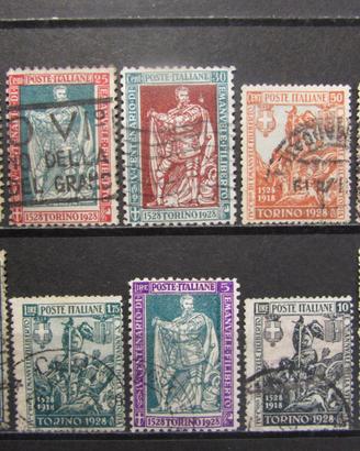 Serie francobolli 1928 con certificato