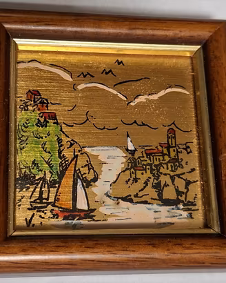 Quadro Ciro Vizioli Foglia Oro 23Kt