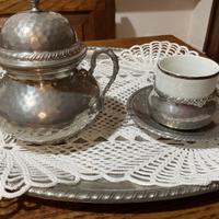 Servizio caffè 12 pz in peltro 95%