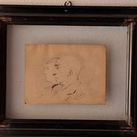 quadro con disegno d'epoca firmato
