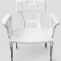 Sedia da doccia con braccioli e schienale