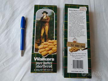 Scatola Walkers biscotti burro Scozia anni '90