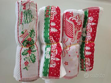 Asciugamani natalizi da ricamare