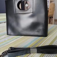 Borsa in pelle nera marchio Daniela Moda