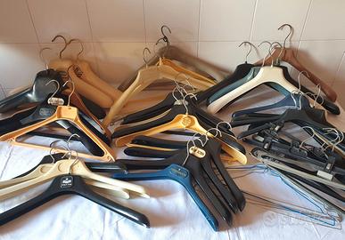 Lotto 50 pz grucce appendiabiti stampelle vestiti