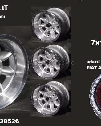 Cerchi Minilite 7x13 ET-7 pcd 4x98 Fiat