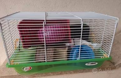 Gabbietta criceto con accessori