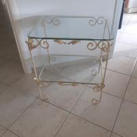tavolino lampadario , lampada a colonna in ferro b