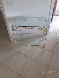 tavolino lampadario , lampada a colonna in ferro b