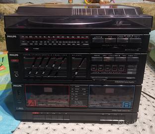 Impianto stereo compatto Philips F1662 vintage 
