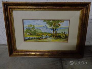 Quadro ceramica Castelli - 51 x  36 - anni 1960