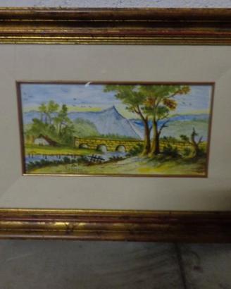 Quadro ceramica Castelli - 51 x  36 - anni 1960