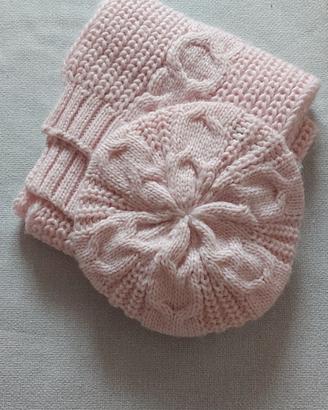 Cappellino e sciarpa ragazzina marca Benetton