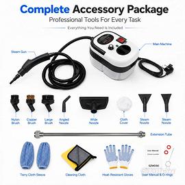Pulitore a Vapore Portatile 2500W  Alta Pressione
