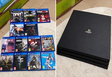 PS4 PRO 1TB + controller originale + 13 giochi