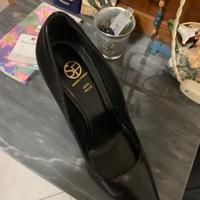 Décolleté nero pelle  37