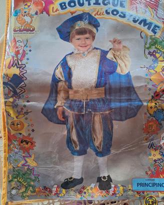 Vestito Carnevale Principe azzurro 2-3 anni
