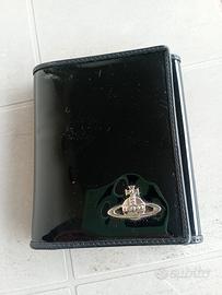 Portafoglio Vivienne Westwood pelle vernice nero
