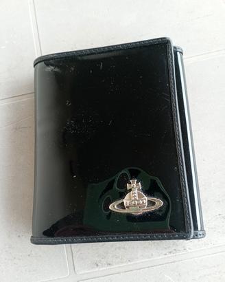 Portafoglio Vivienne Westwood pelle vernice nero