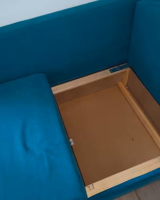 Divano letto singolo con contenitore modello ikea