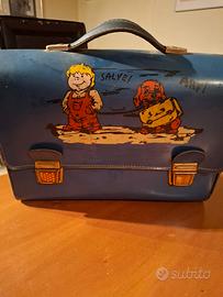 borsa cartella scuola vintage anni 60/70