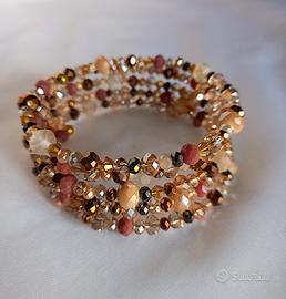 bracciale rigido con cristalli