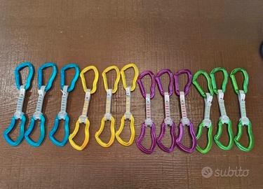 Rinvii arrampicata 12 pz