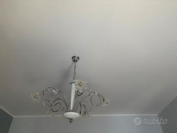 Lampadario camera da letto con 2 luci comodino