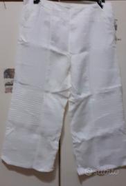 PANTALONI 3/4 LINO-BIANCHI